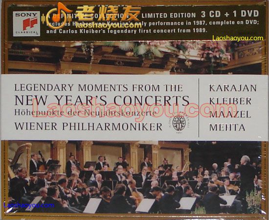 维也纳新年音乐会 历史经典时刻 3CD+1DVD